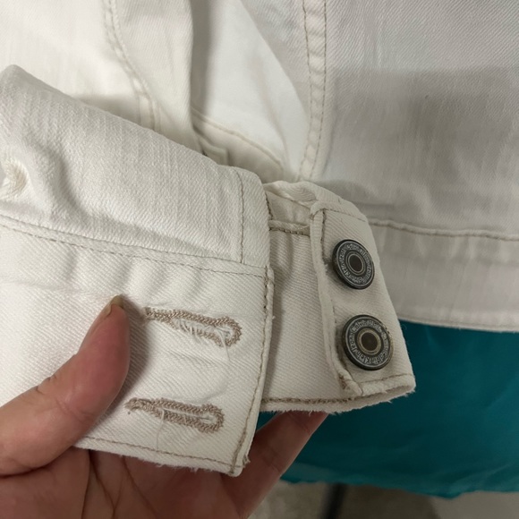 Calvin Klein cropped denim jean jacket size Small - Picture 6 of 12